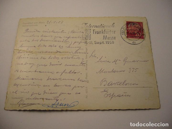 Postales: POSTAL FRANKFURT MAIN ESCRITA - Foto 2