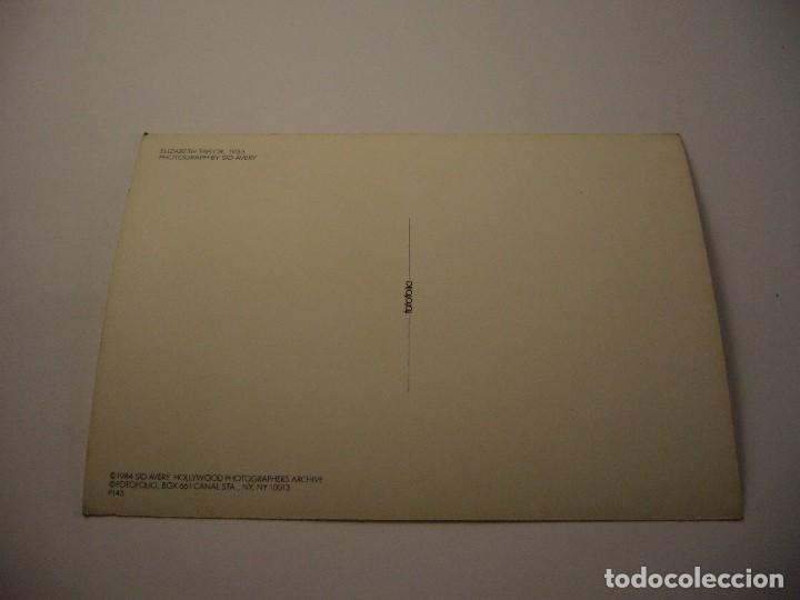 Postales: POSTAL ELIZABETH TAYLOS 1955 - Foto 2
