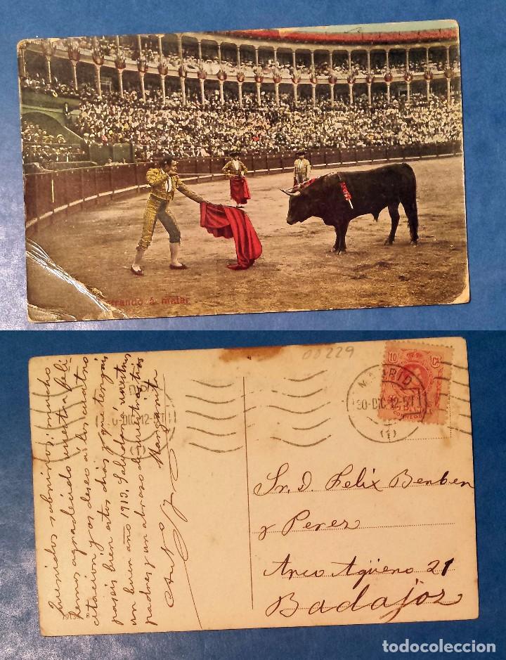 Postales: FAENAS TAURINAS - SPAIN - OLD POSTCARD 1912 - Foto 1