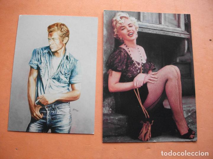 Postales: POSTALES (2)  MARILYN + JAMES DEAN  pdeluxe - Foto 1
