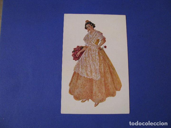 Postales: POSTAL ED. BRUJULA. ILUSTR. BENDALA. TRAJES REGIONALES. N&ordm; 2. CAMPESINA VALENCIANA. SIN CIRCULAR.