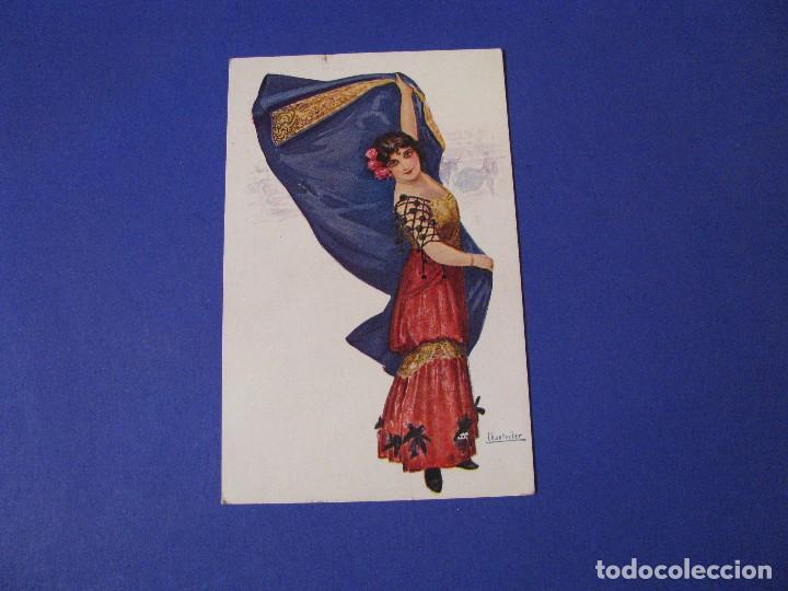 Postales: POSTAL ED. VICTORIA N. COLL SALIETI. IL. CHANTECLER. NUM. 862. TIPO MUJER TORERA. SIN CIRCULAR.