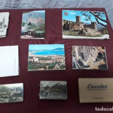 Postales: LOTE ACORDEONES POSTALES... CASTILLO JAVIER, LAREDO, LOURDES, PIRINEOS, . Lote 104003499