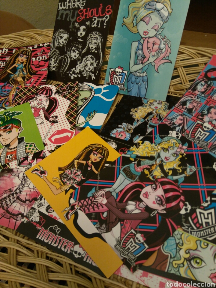 Postales: 9 Postales Numeradas Monster High