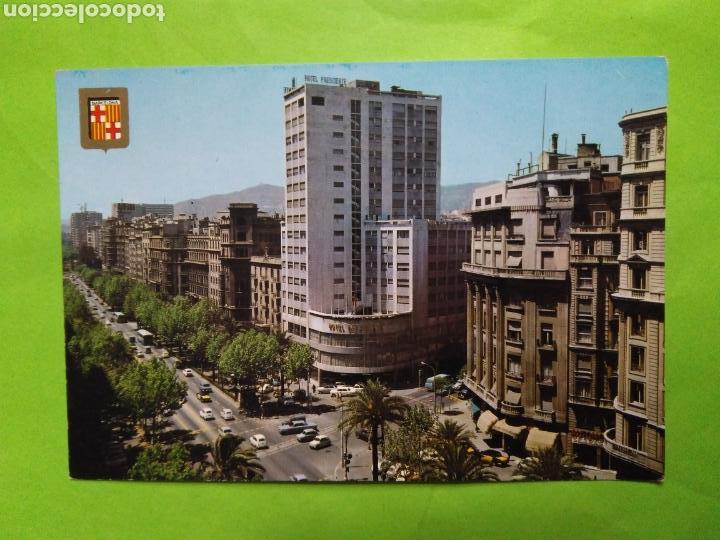 Postales: POSTAL 4328 BARCELONA AVENIDA DEL GENERALISIMO ESCRITA - Foto 1