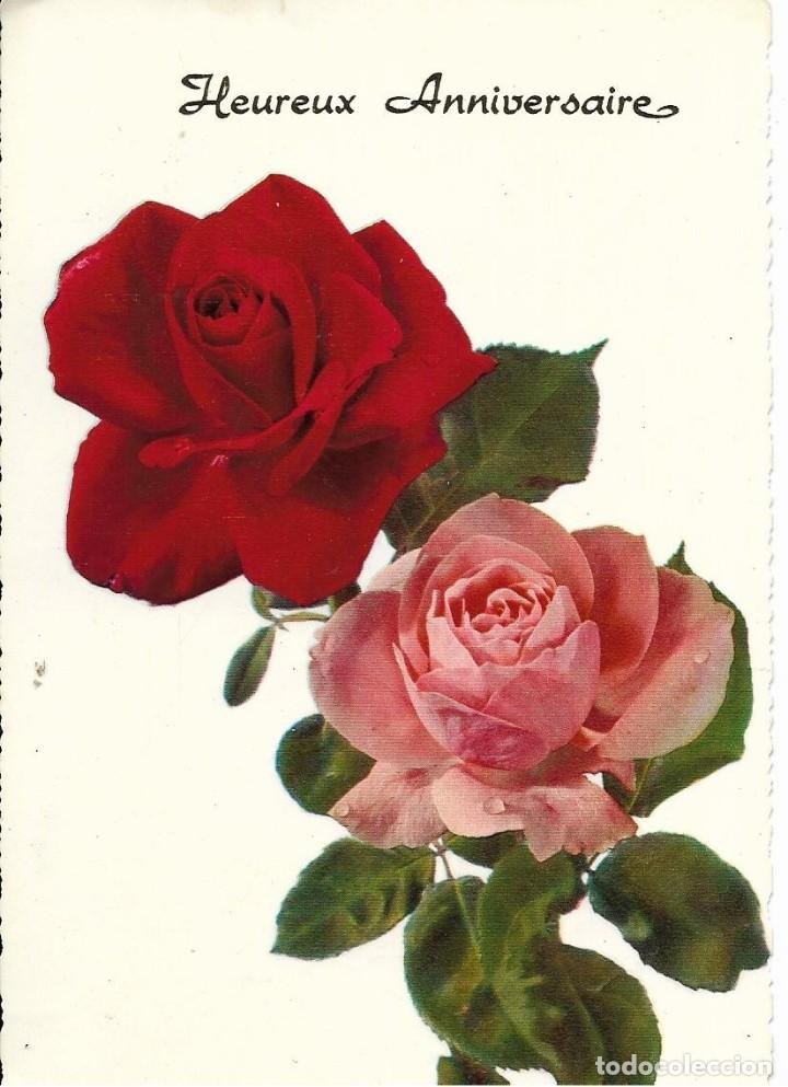 Postales: :::: VF445 - POSTAL - RAMO DE ROSAS - Foto 1