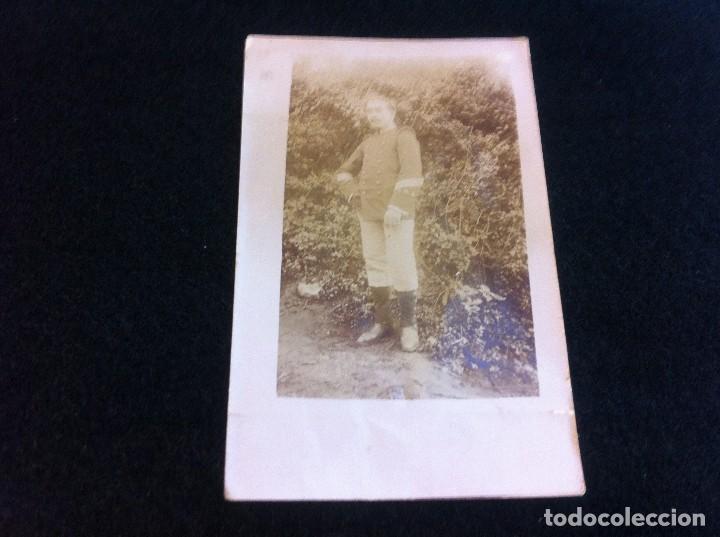 Cartes Postales: POSTAL (MILITAR POSANDO) ESCRITA EN 1913. 14 x 9cm