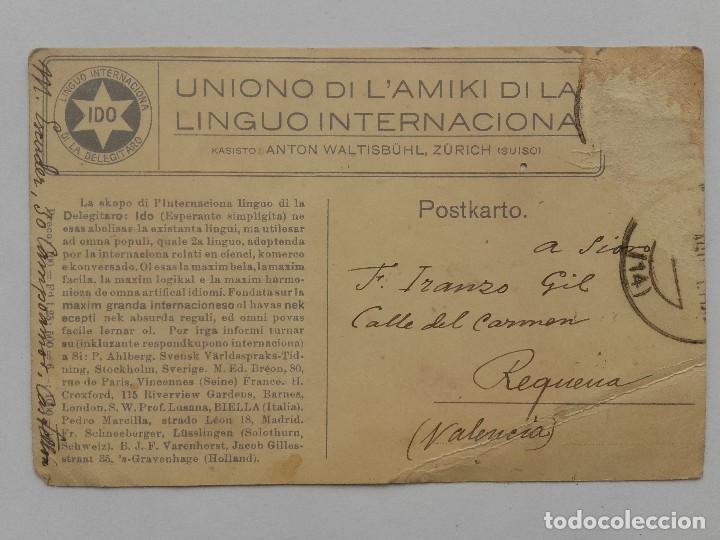 Postcards: TARJETA LENGUA IDO, UNIONO DI L'AMIKI DI LA LINGUO INTERNACIONA