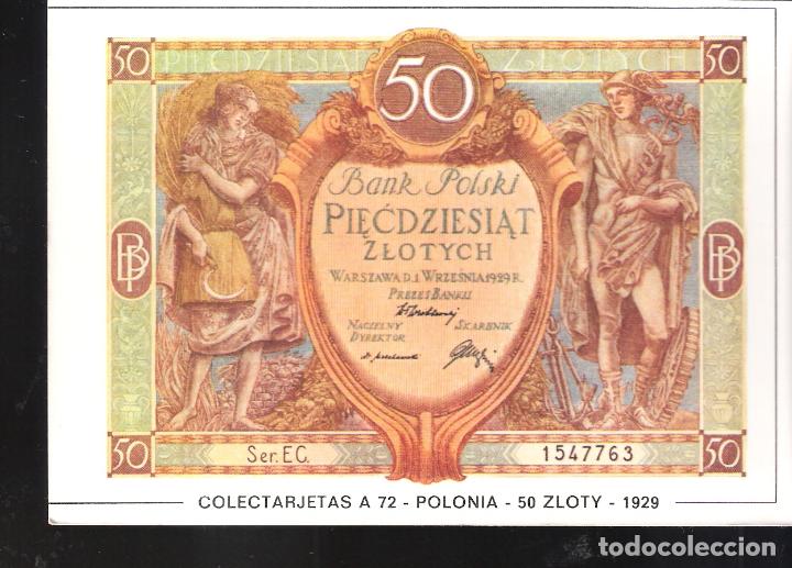 Postales: Colectarjetas. A 72. Polonia. 50 Zloty. 1929