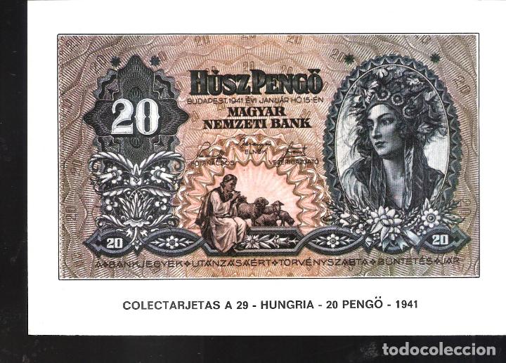 Postales: Colectarjetas. A  29. Hungr&iacute;a. 20 Peng&ouml;. 1941. - Foto 1