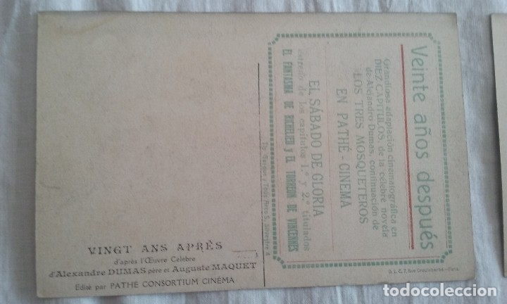 Postales: Lote 30 postales.Los tres mosqueteros - Foto 12