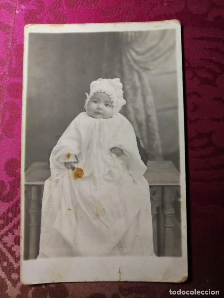 Postales: Antigua fotograf&iacute;a postal. Bebe. - Foto 1