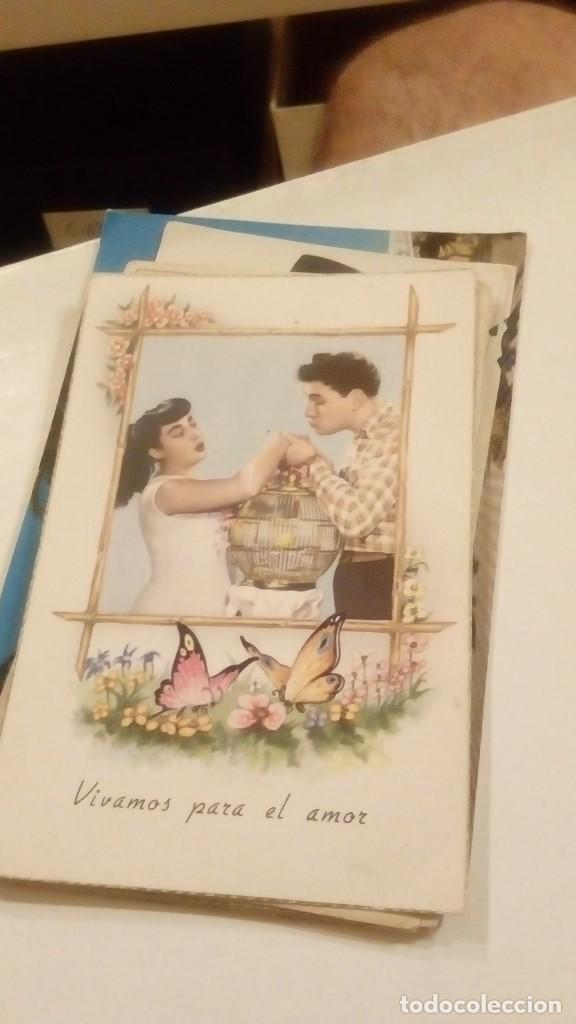 Cartoline: CAJ-X1L2 POSTAL ANTIGUO ESCRITA POR DETRAS VIVAMOS PARA EL AMOR