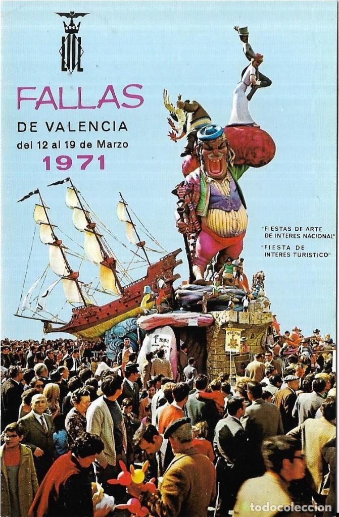 Postales: :::: PV590 - POSTAL - FALLAS DE VALENCIA 1971 - Foto 1