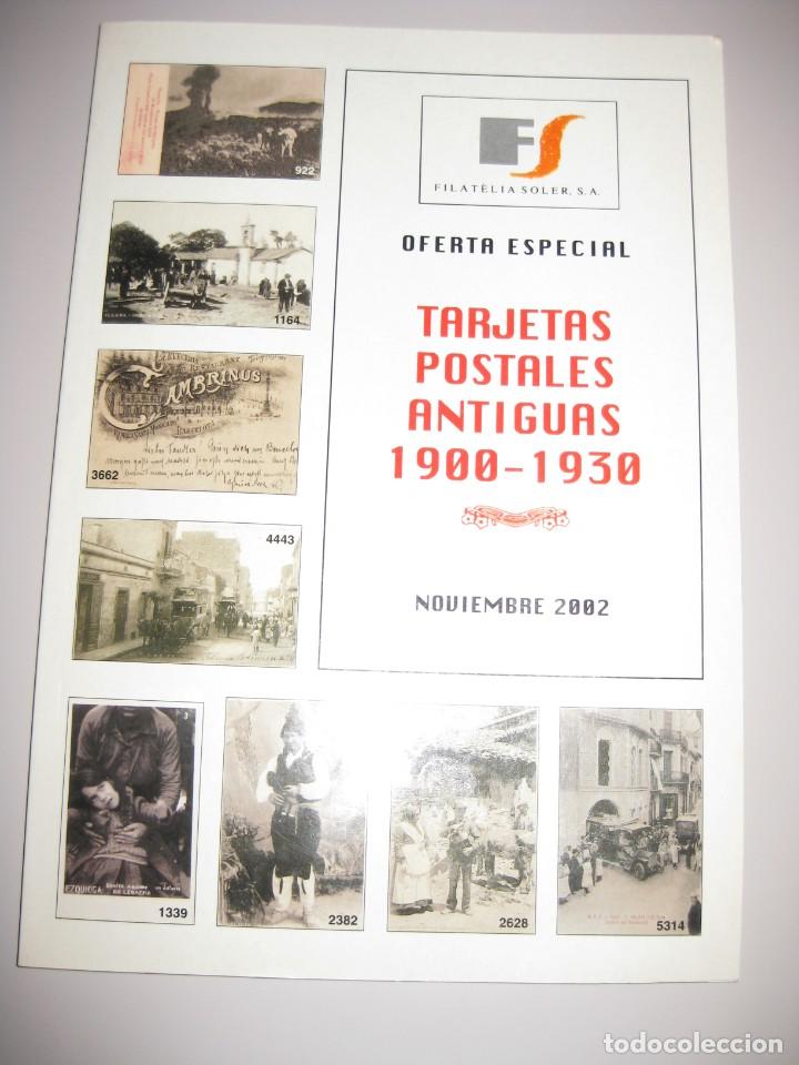 Postales: CATALOGO 2002       OFERTA DE POSTALES 1900/1930