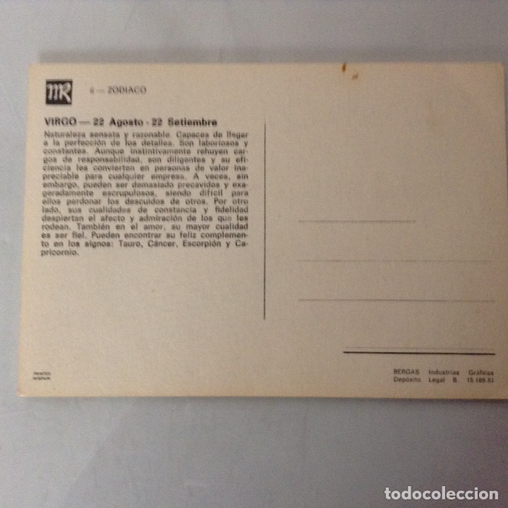 Postales: Postal Virgo - Foto 2