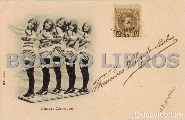 Postales: Tarjeta postal Sisters Lorrison. Escrita, anverso y reverso, y circulada en 1902