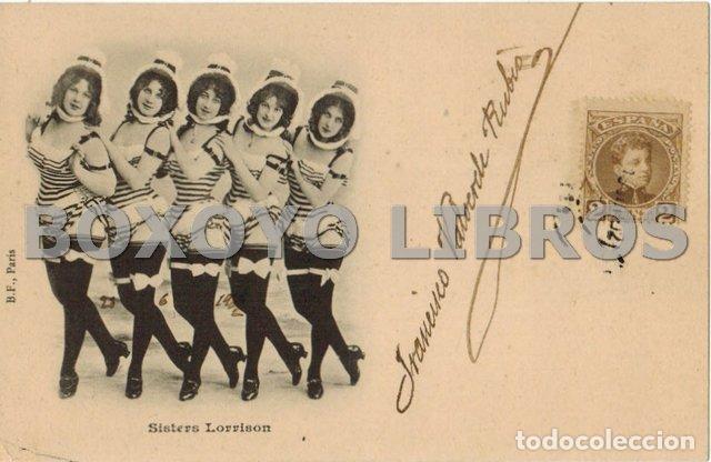 Postales: Tarjeta postal Sisters Lorrison. Escrita, anverso y reverso, y circulada en 1902