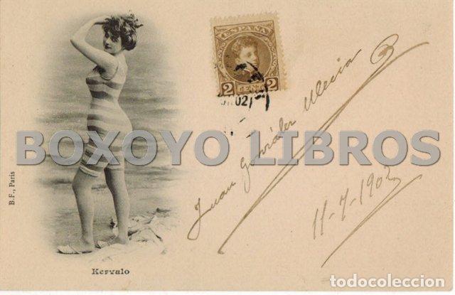 Postales: Tarjeta postal. Kervalo. Escrita, anverso y reverso, y circulada en 1902