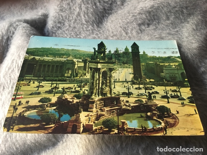 Postales: Postal Barcelona plaza de espa&ntilde;a - Foto 1