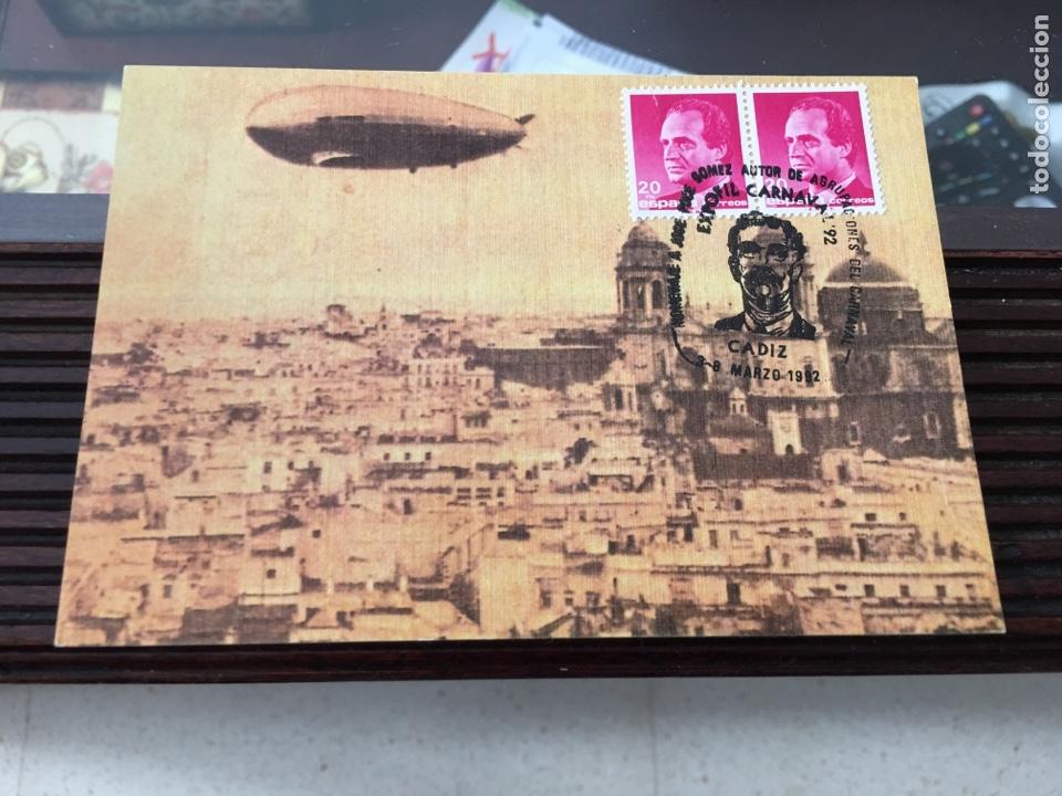 Postales: El gran Zeppelin sobrevolando C&aacute;diz - Foto 1