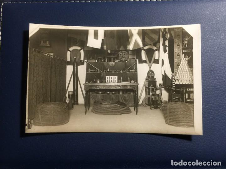 Postales: FOTO POSTAL DE EXPOSICION DE MATERIALES PARA EJERCITO Y MARINA 1918 - Foto 1