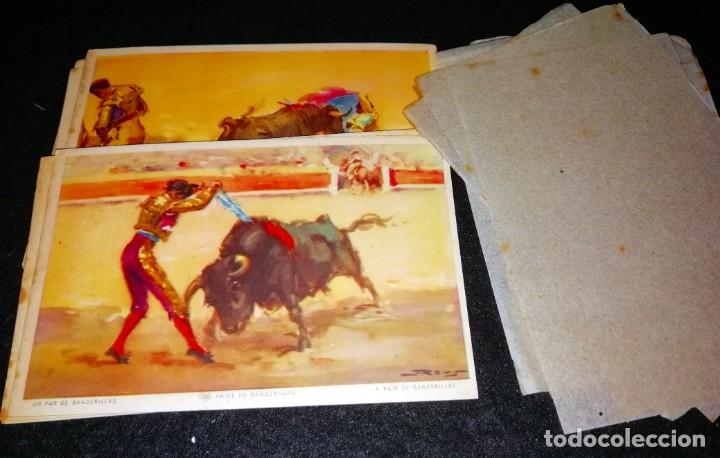 Postales: ANTIGUA SERIE POSTALES TAUROMAQUIA TOROS REUS --- COMPLETA 12 UNIDADES SIN USO