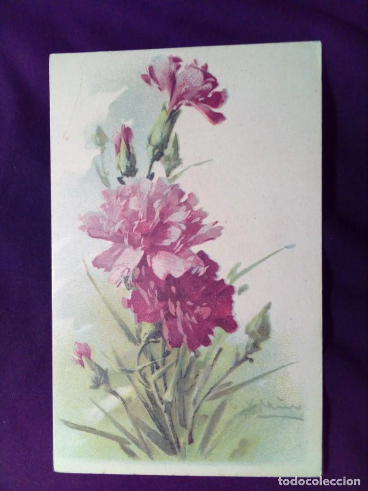 Postales: Postal antigua floral sin circular - Foto 1