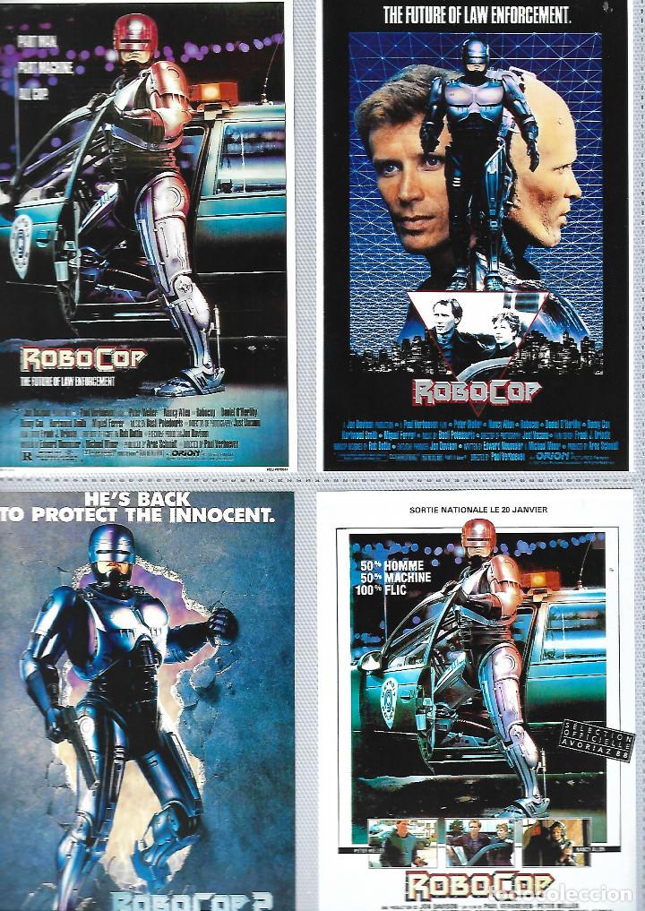 Postales: COLECCION DE 4 TARJETAS TAMA&Ntilde;O POSTAL DE ROBOCOP MONTADAS EN HOJA CLASIFICADORAS PERFECTAS