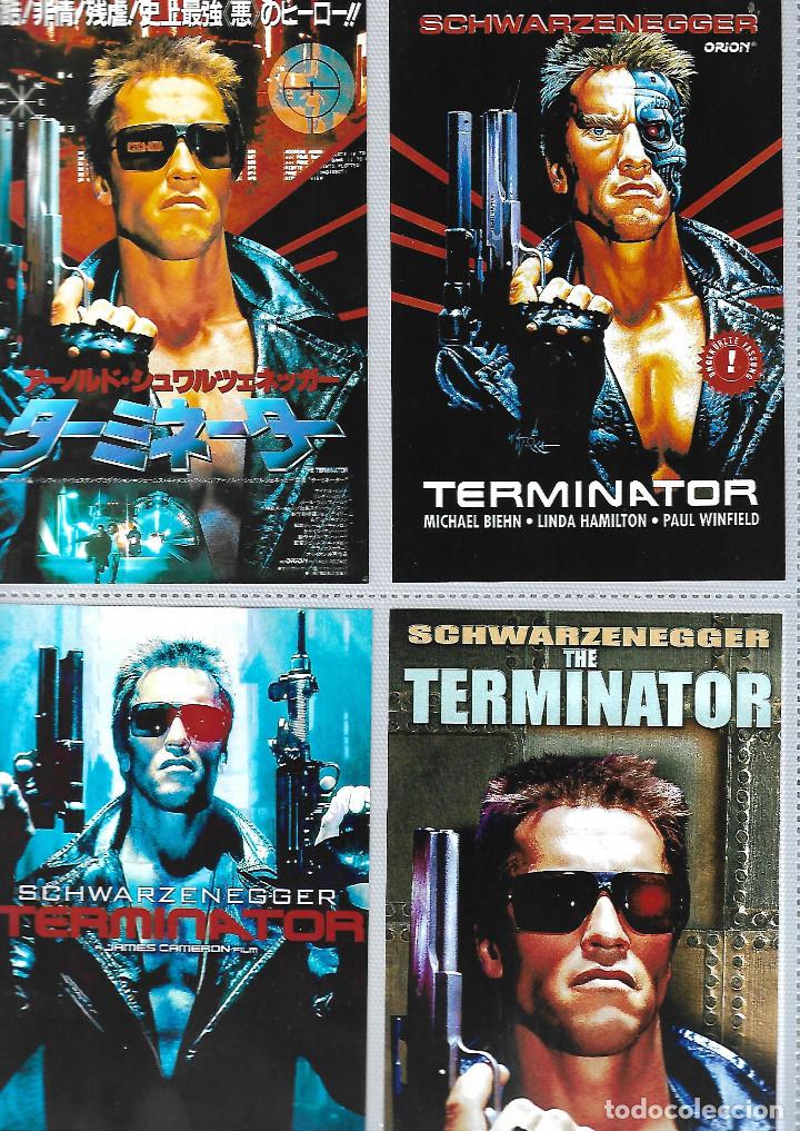 Postales: COLECCION DE 6 TARJETAS TAMA&Ntilde;O POSTAL DE TERMINATOR MONTADAS EN HOJA CLASIFICADORAS PERFECTAS