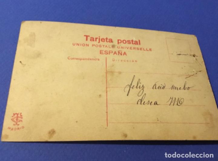 Postales: Antigua postal mujer con mantilla - Foto 5