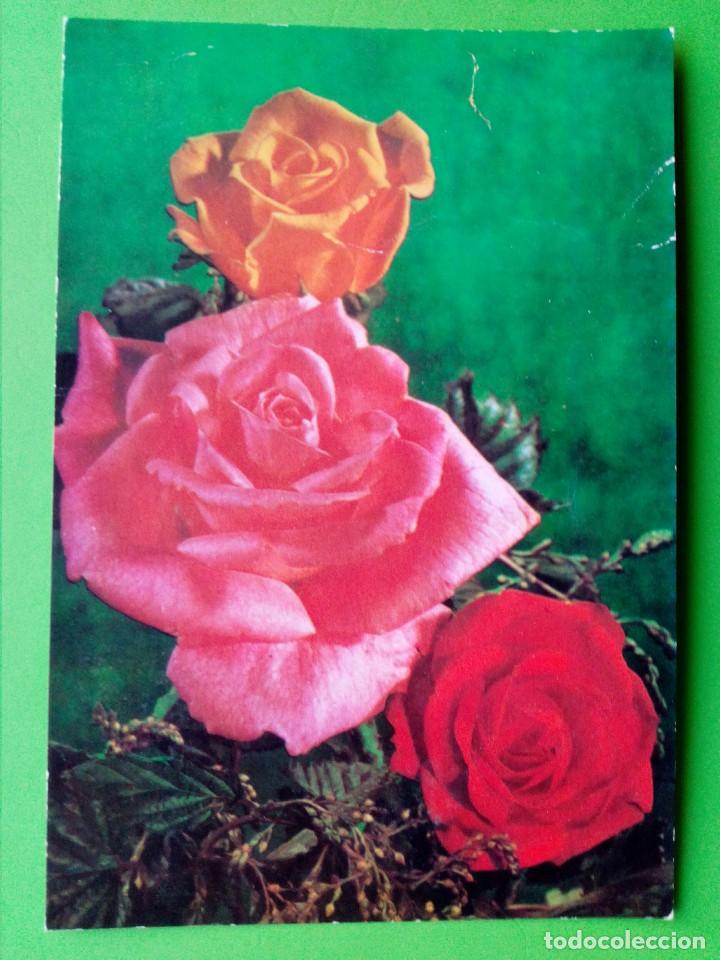 Postales: Postale tema flores. - Foto 1