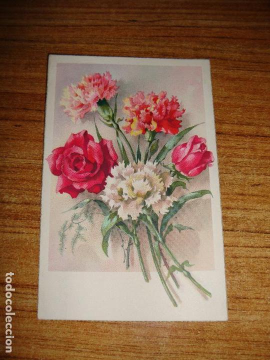 Postales: (ALB-TC-51) ANTIGUA POSTAL TEMA FLORES ROSAS SIN CIRCULAR