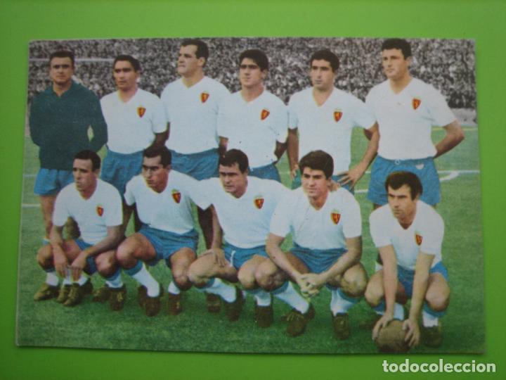 Postales: Antigua postal o cromo del equipo del Zaragoza CF - Foto 1