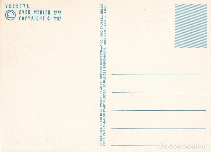 Postales: Ever Meulen. Postal Vedette. Bruselas 1982 - Foto 2