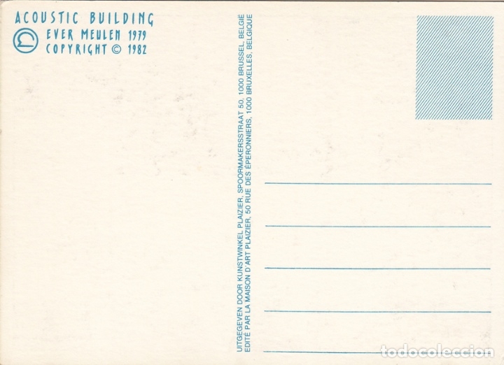 Postales: Ever Meulen. Postal Acustic building. Bruselas 1982 - Foto 2