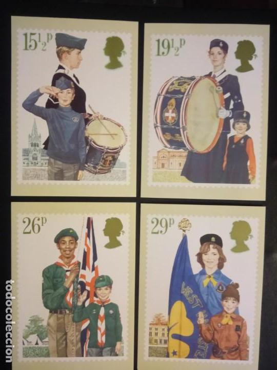 Cartoline: POSTALES INGLESAS, ORGANIZACI&Oacute;N ES JUVENILES 1985,