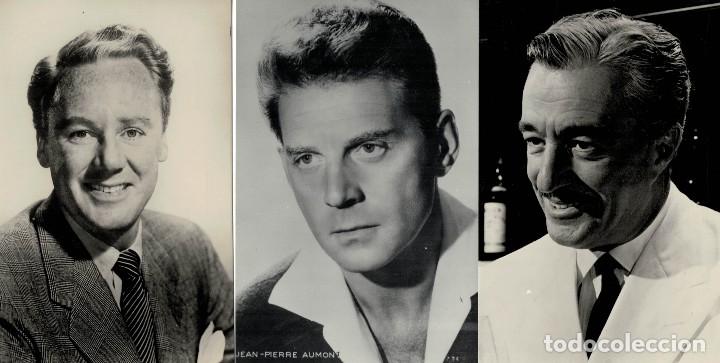 Postcards: LOTE DE 42 POSTALES DE ACTORES Y ACTRICES DE CINE DE LOS A&Ntilde;OS 50 Y 60. Obsequio de Kores.