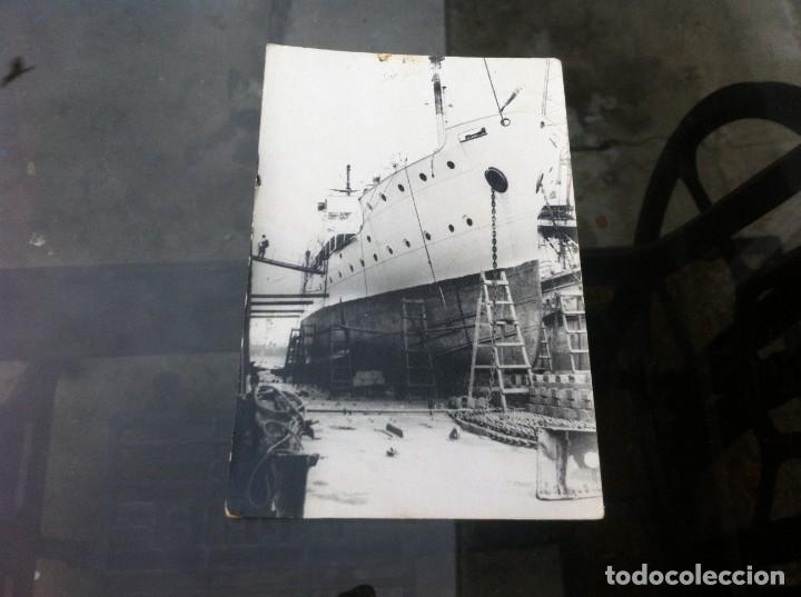 Postkarten: POSTAL BARCO EN CONSTRUCCI&Oacute;N.. NO ESCRITA. 14 X 9CM.