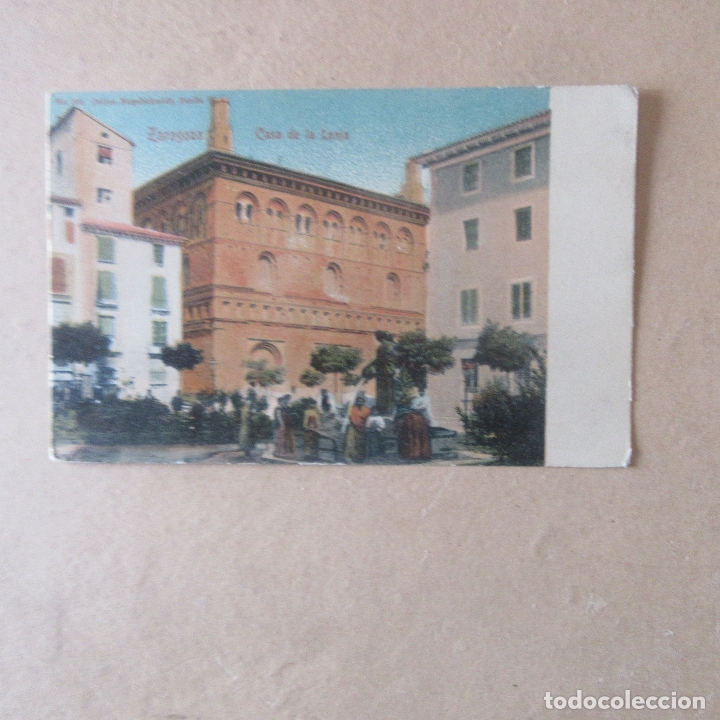 Postales: Antigua postal zaragoza casa de la lonja - Foto 1