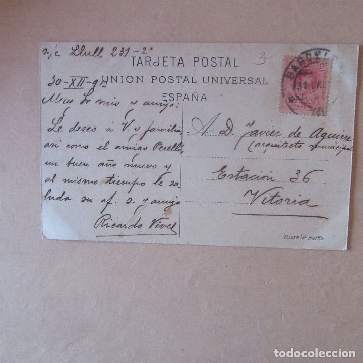 Postales: Antigua postal barcelona - Foto 2