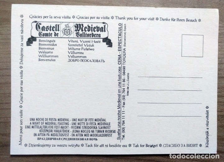 Postales: postal castell medieval comte de valtordera, tordera, barcelona - Foto 2