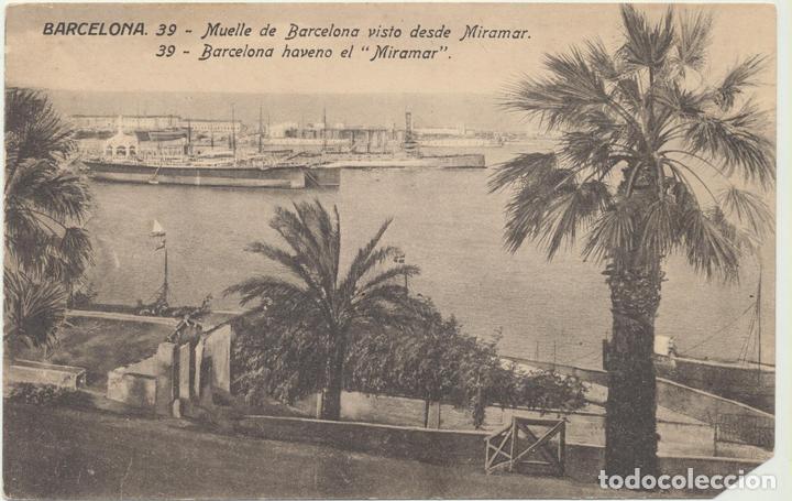 Cartoline: Barcelona.- Muelle de Barcelona visto desde Miramar. Standard 39