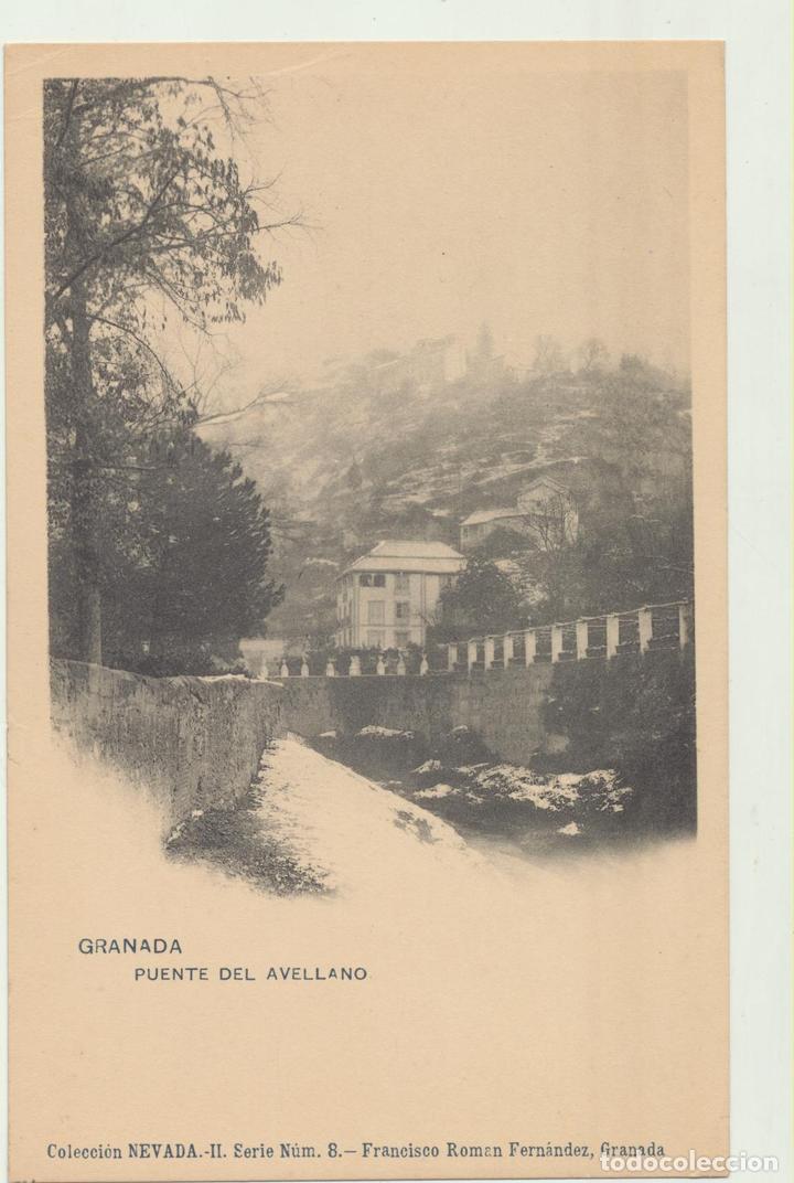 Postales: Granada.- Fuente del Avellano. Francisco Rom&aacute;n n&ordm; 8. Anterior a 1905