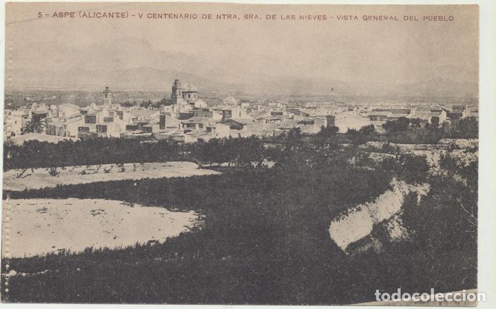 Postales: Aspe.- V Centenario de Ntra. Sra. de las Nieves-Vista General del Pueblo. Fot. A. Torres 5