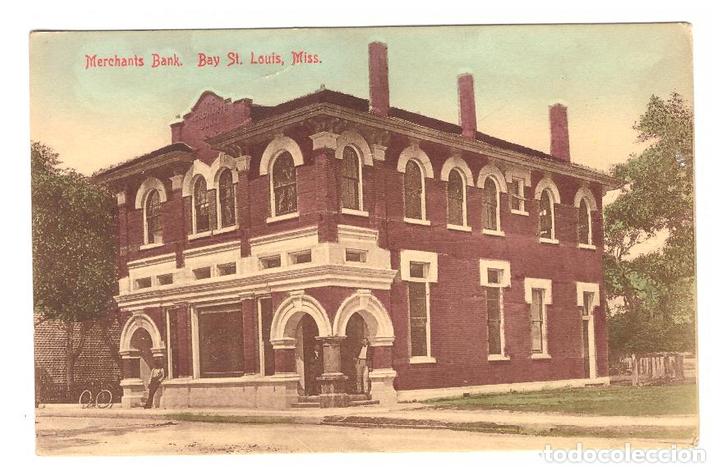 Postales: Bay St. Louis. Miss. - Merchants Bank