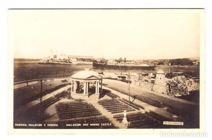 Postales: Foto-Postal. Habana.- Malec&oacute;n y Morro. Anterior a 1905