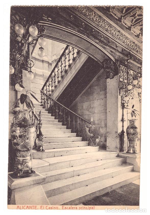 Postcards: Alicante.- El Casino. Escalera Principal. Thomas