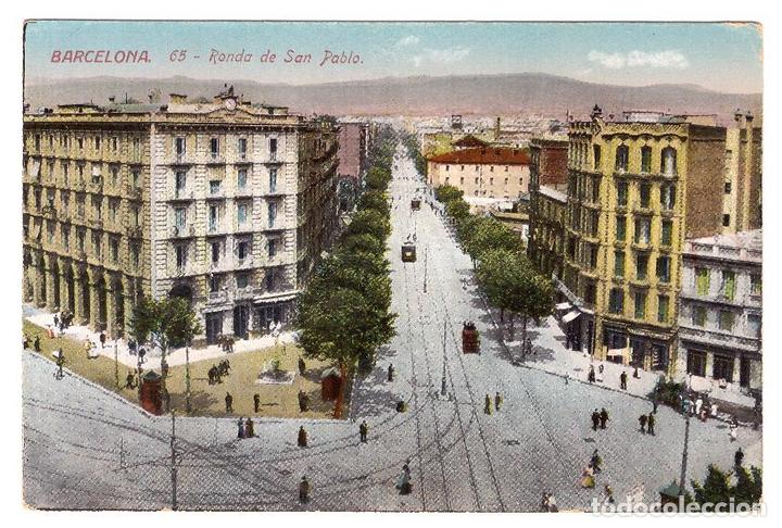 Postales: Barcelona.- Ronda de San Pablo. Standard 65