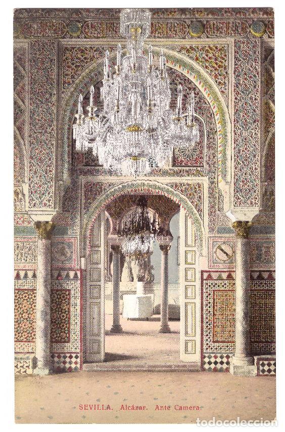 Postales: Sevilla.- Alc&aacute;zar-Ante C&aacute;mara. C.R.S.